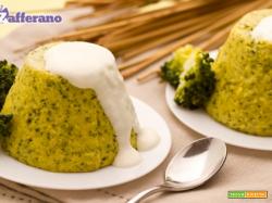 Sformati di broccoli con salsa al caprino