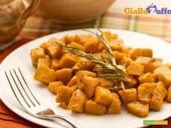 Zucca saltata al rosmarino e vino bianco