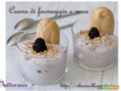 Crema di formaggio alle more