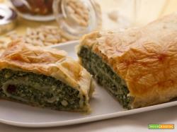 Strudel con ricotta e spinaci