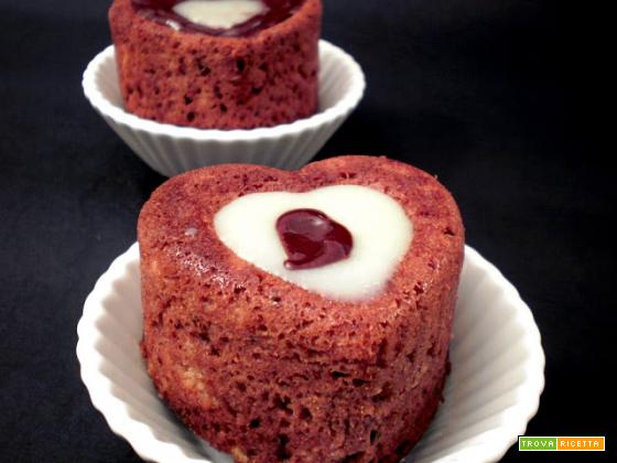 muffin con cuore di cocco, ovvero un cuore nel cuore