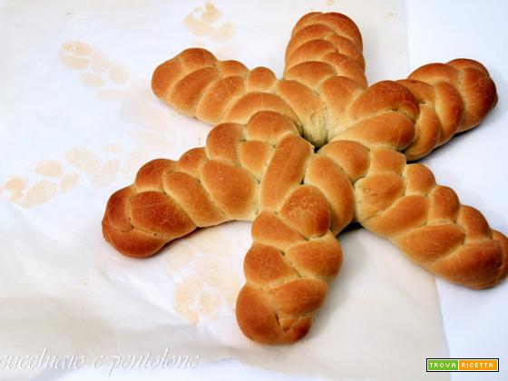 stella intrecciata di pane casereccio