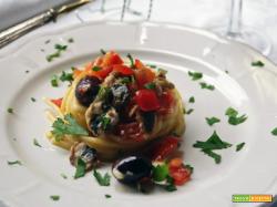 Spaghetti saporiti con le sarde e la provola