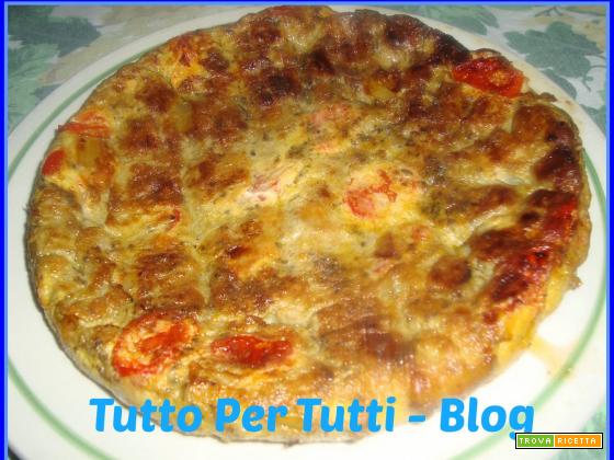 CUCINA - SECONDO PIATTO - FRITTATA DI MELANZANE E POMODORINI