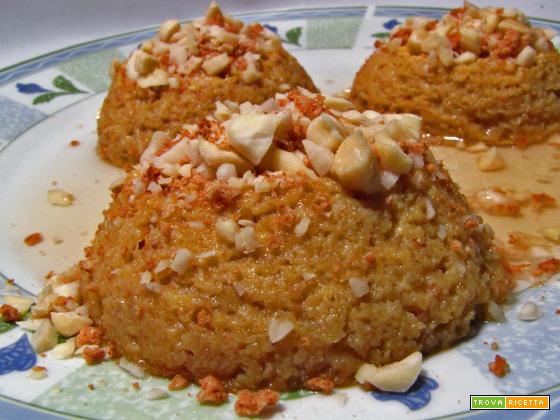 Mini sformatini alle pesche - Ricetta light