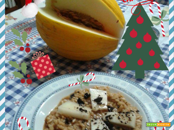 RISOTTO ALLA LIQUIRIZIA E MELONE D'INVERNO - Ai fornelli con Roby - Speciale Natale