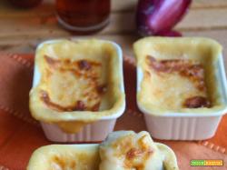 Cremoso di patate con cipolle rosse alla birra