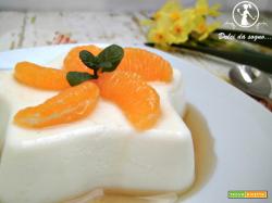 Panna cotta con mandarini caramellati