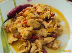 Straccetti di pollo ai peperoni