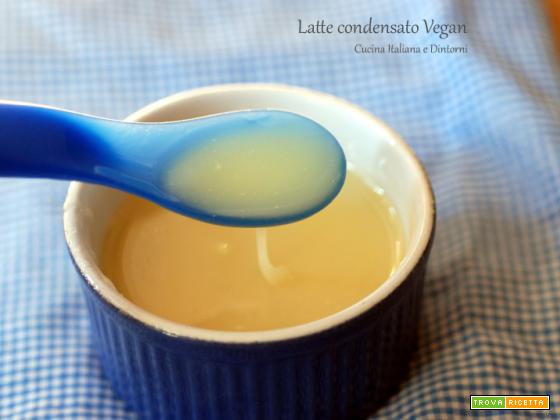 Latte condensato vegan senza lattosio