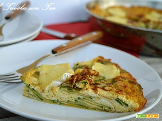 Frittata di zucchine e camembert