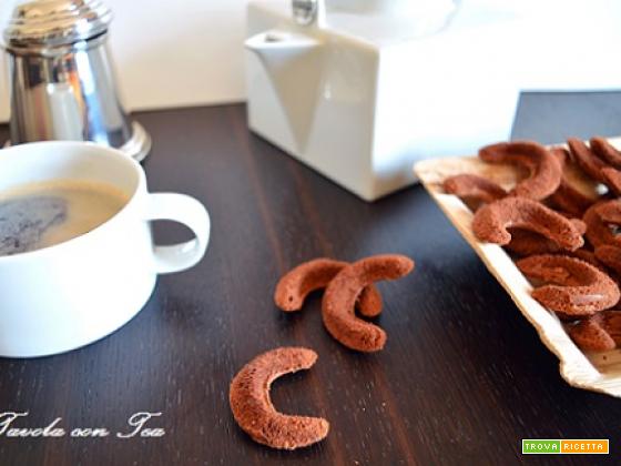 Biscotti di cioccolato aromatizzati al caffè
