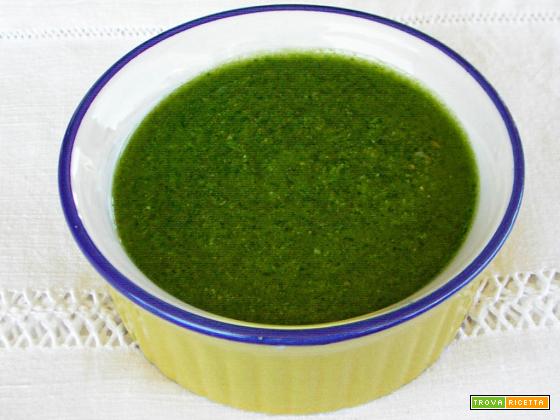 Pesto genovese fatto al mixer