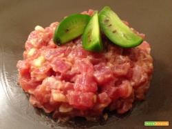 Tartare di tonno alla senape con Nergi