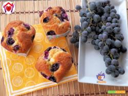 Muffin all’uva fragola