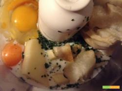 Frittata con patate dolci e provola