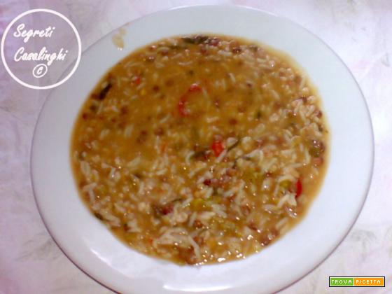zuppa lenticchie orzo perlato