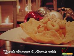 Gnocchi alla Crema di Zucca in cialda