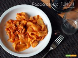 Pappardelle al sugo di funghi