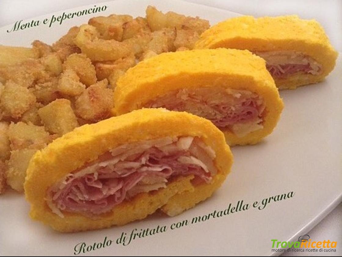 Rotolo Di Frittata Con Mortadella E Grana Ricetta Trovaricetta Com