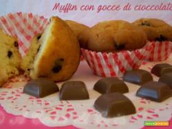 Muffin con gocce di cioccolato