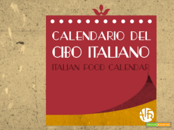 Felice Anno con il Calendario del Cibo Italiano