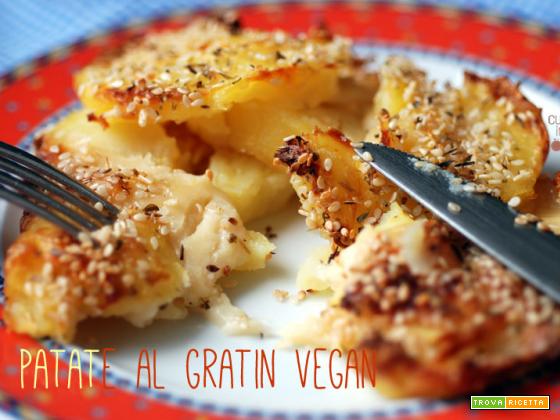 Patate al gratin ricetta vegana