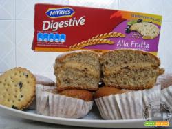 Muffin ripieni di biscotti McVitie's Digestive alla Frutta