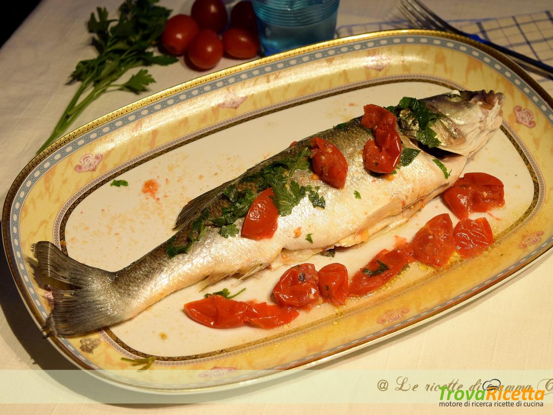 Spigola All Acqua Pazza Ricetta Trovaricetta Com