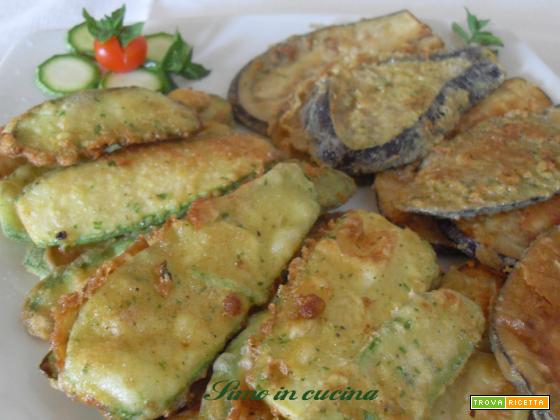 melanzane e zucchine pastellatte