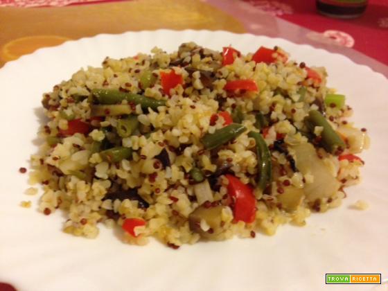 Burghul e quinoa alle verdure