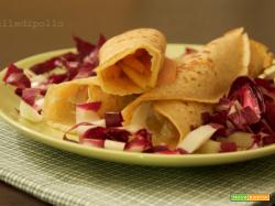 Crepes integrali con salmone affumicato