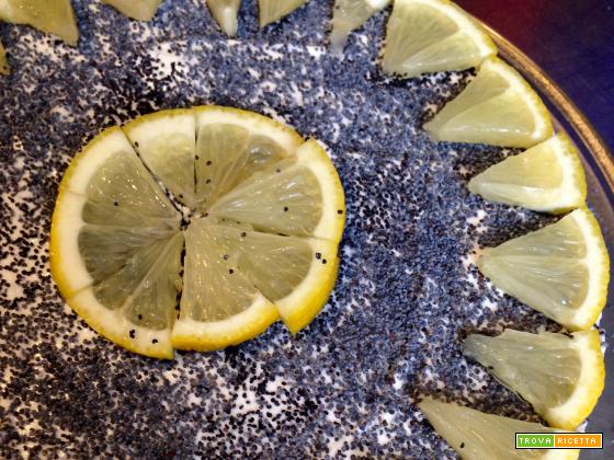 Cheesecake Limone e semi di Papavero