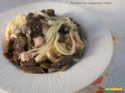 Bavettine con melanzane e tonno
