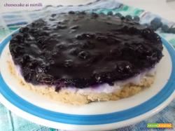 Cheesecake ai mirtilli