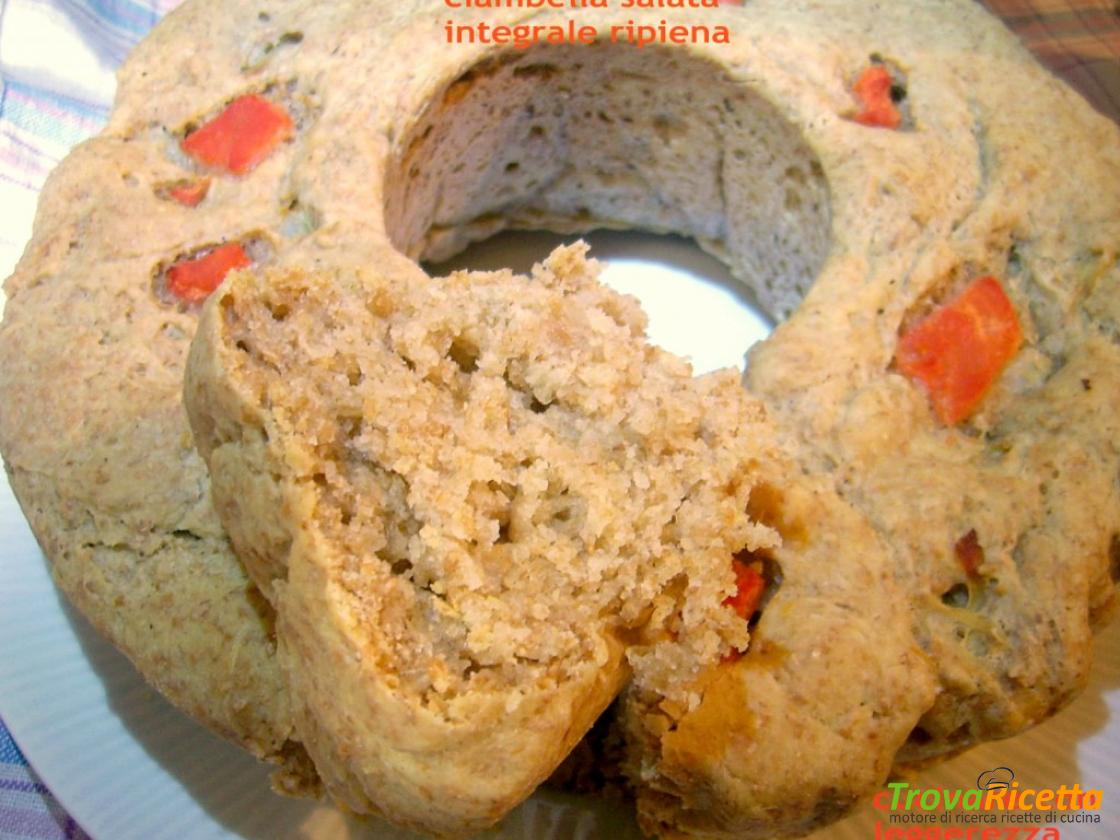 Ciambella Salata Integrale Ripiena Con Lievito Madre Ricetta Trovaricetta Com