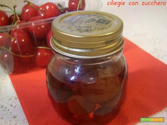 Ciliegie con zucchero
