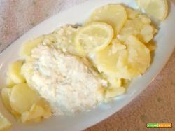 Filetti di platessa al limone con patate