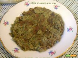 Frittata di carciofi senza uova