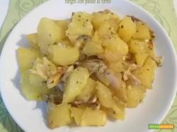 Funghi con patate al forno