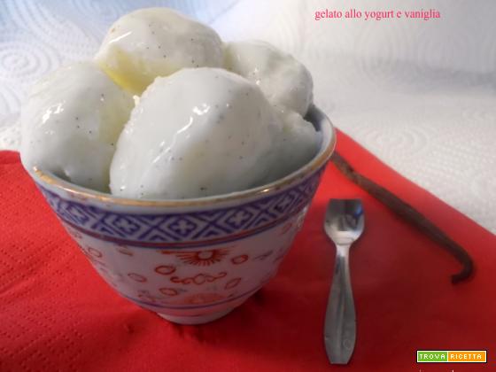 Gelato allo yogurt e vaniglia