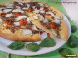 Pizza al pesto e pomodorini - lievito madre