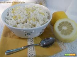 Riso al limone e philadelphia