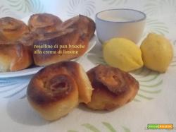 Roselline di pan brioche alla crema di limone - lievito madre