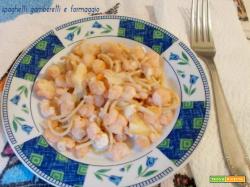 Spaghetti gamberetti e formaggio