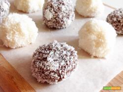 Tartufi al cocco e cacao