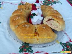 Ghirlanda di pan brioche salato