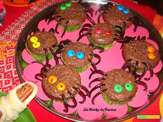 Cupcake ragno per Halloween