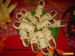 Wurstel mummia per Halloween