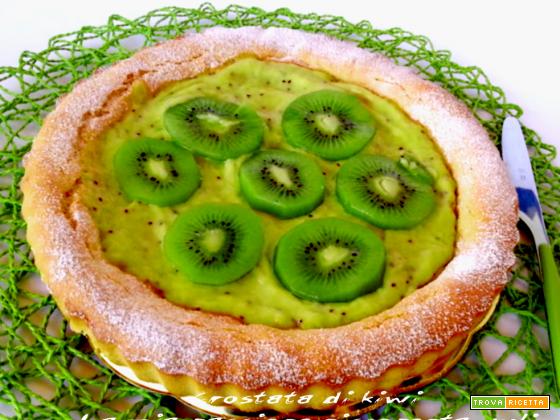 Crostata con crema di kiwi